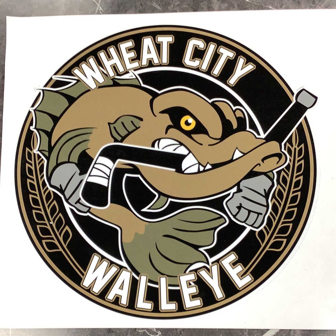 12" Wheat City Walleyes Decals