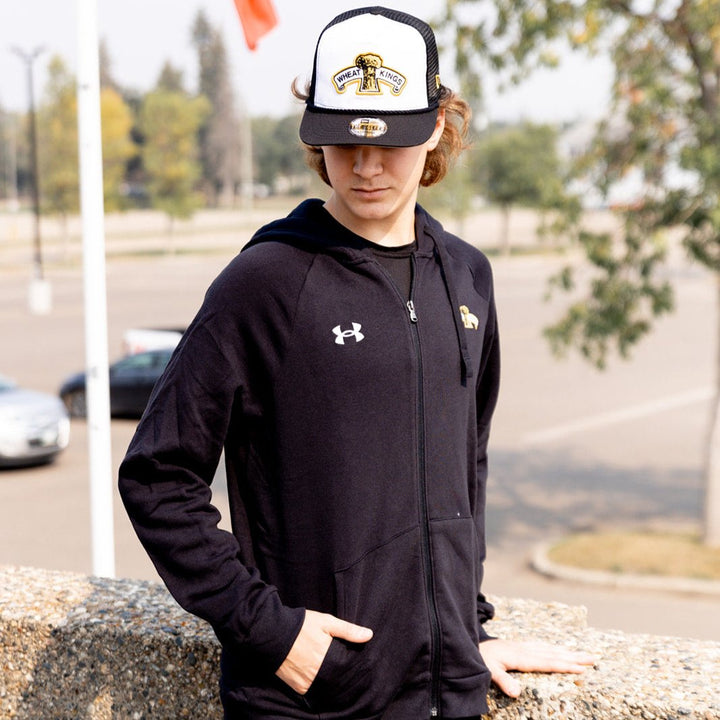 UA Men's Rival Fleece Full Zip Hoody - Retro Logo