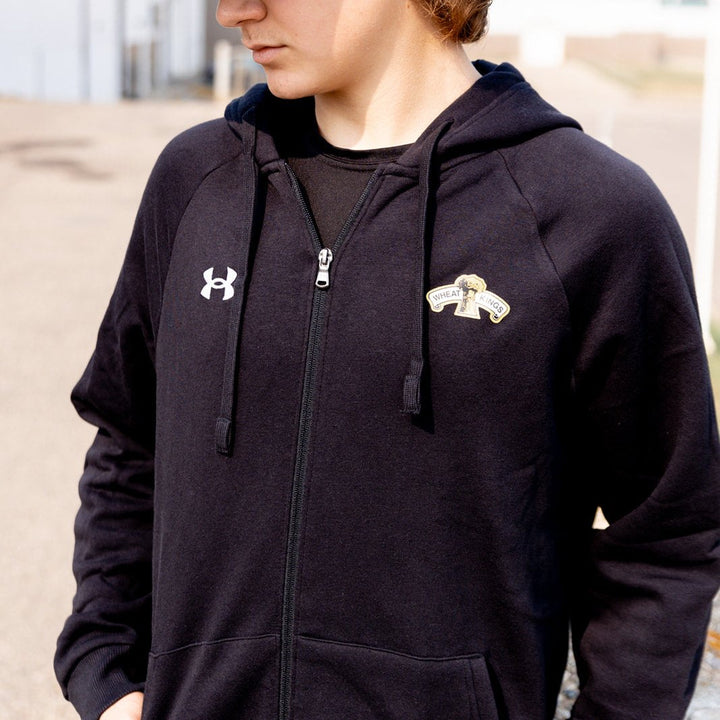 UA Men's Rival Fleece Full Zip Hoody - Retro Logo