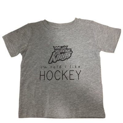 I'm Told I Like Hockey Toddler T-Shirt