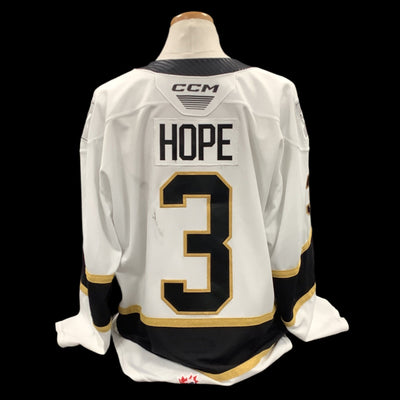 Game Used White Jersey 2023/24 #3 Hope