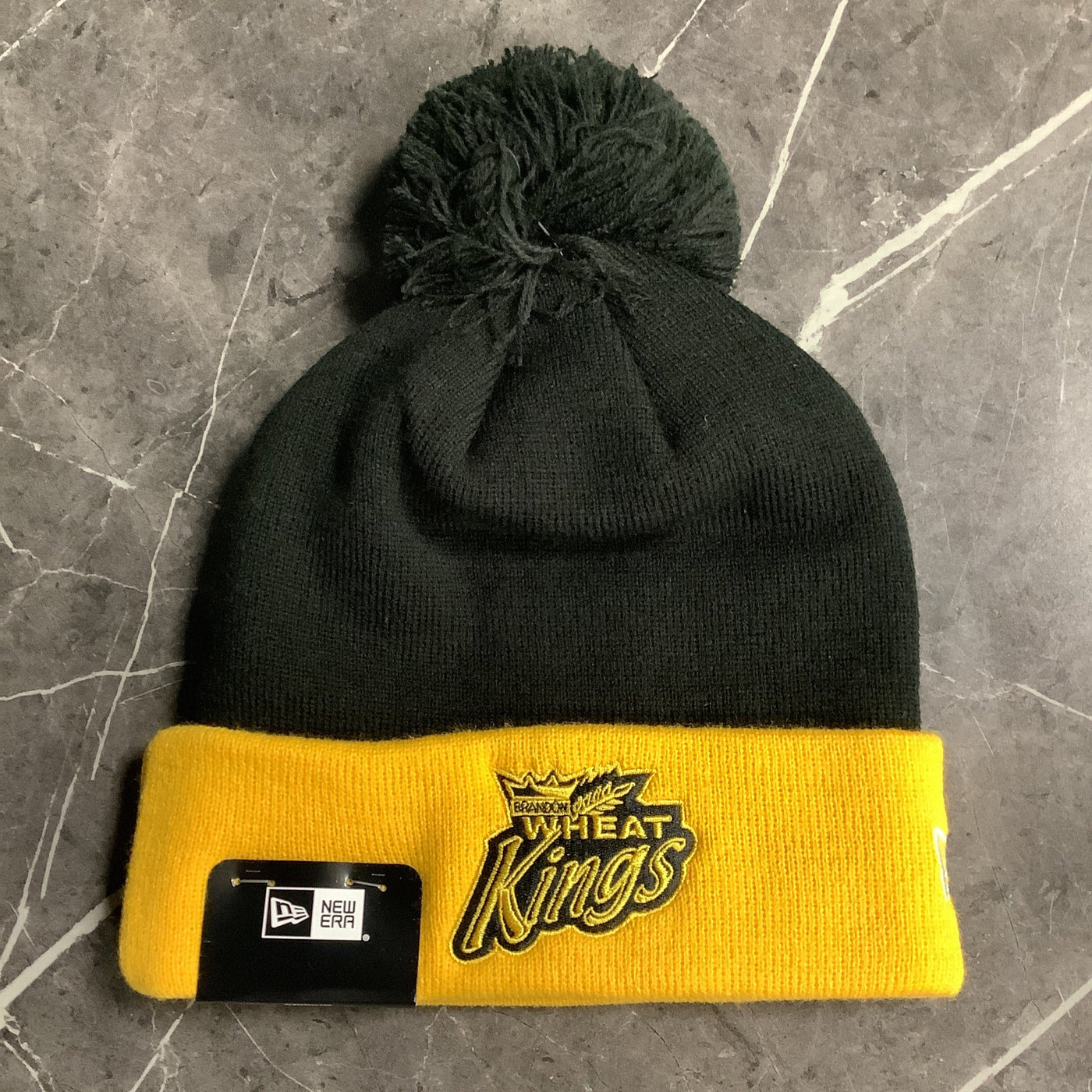 New Era Pom Toque - Black/Gold