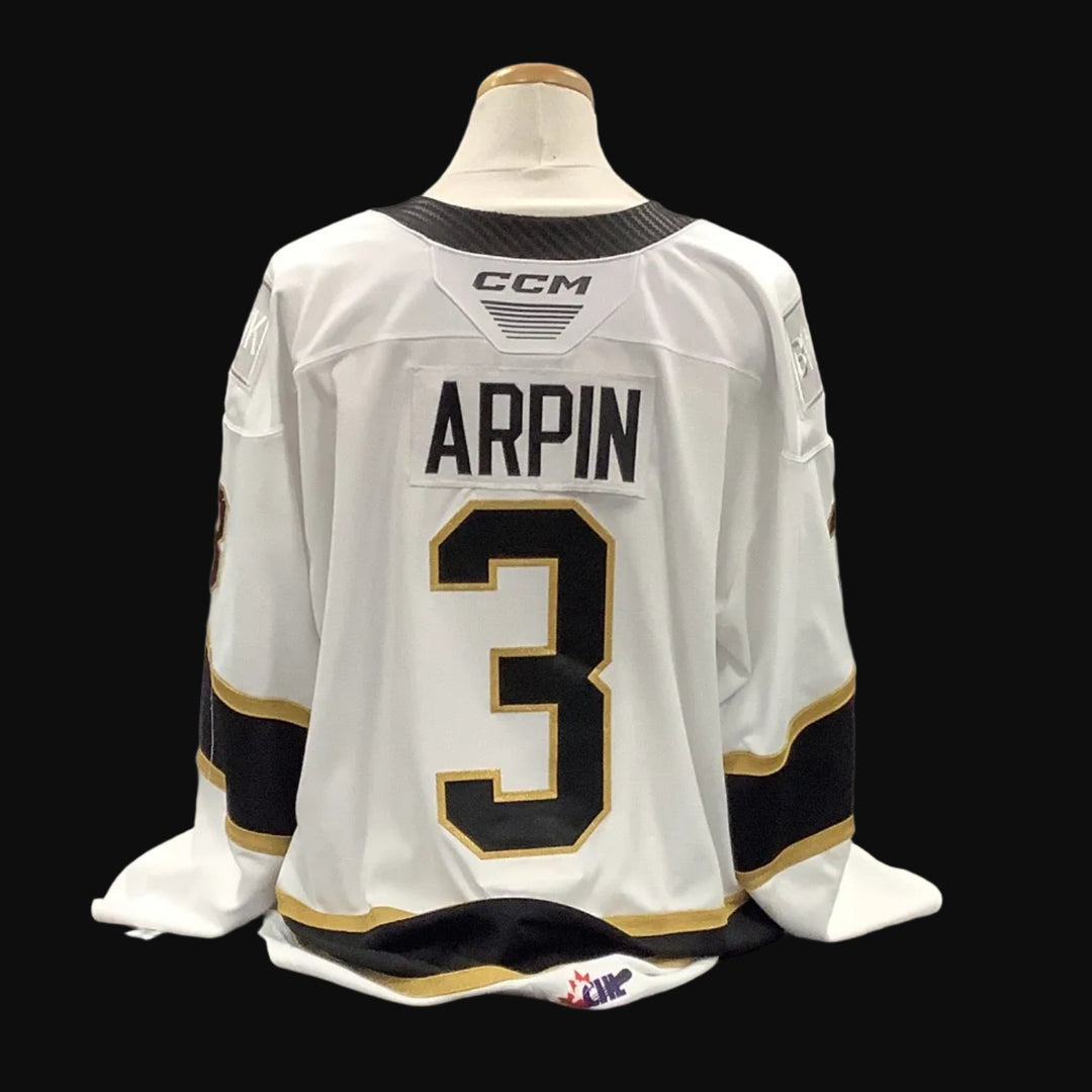 Game Used White Jersey 2024/25 #3 Arpin