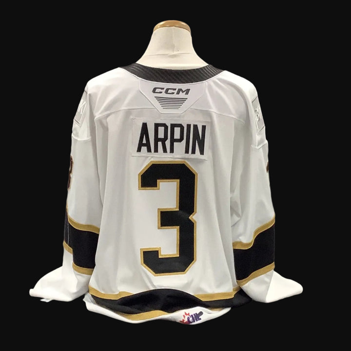 Game Used White Jersey 2024/25 #3 Arpin