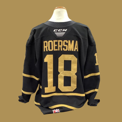 Game Used Black Jersey 2023/24 #18 Roersma