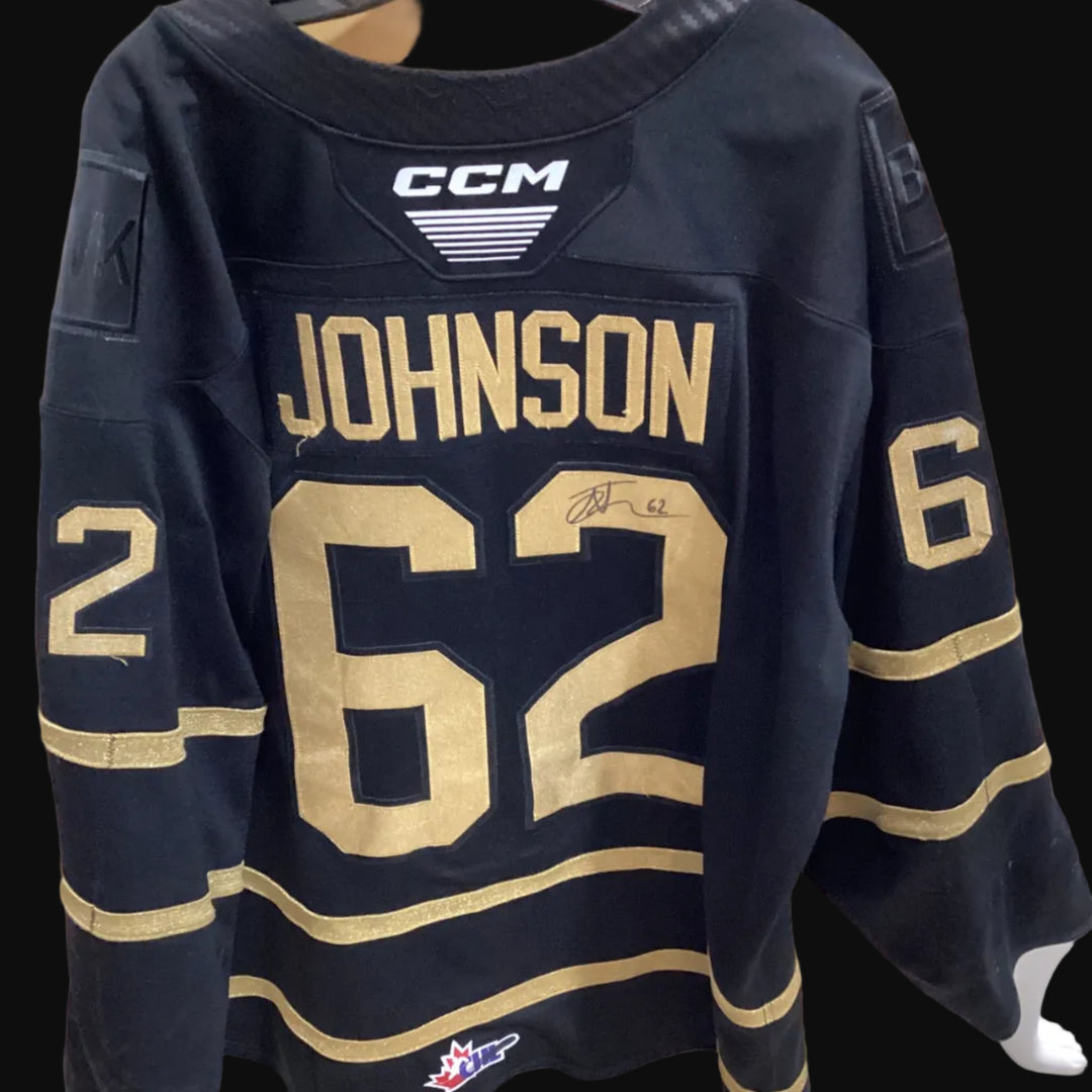 Game Used Black Jersey 2024/25 #62 JOHNSON