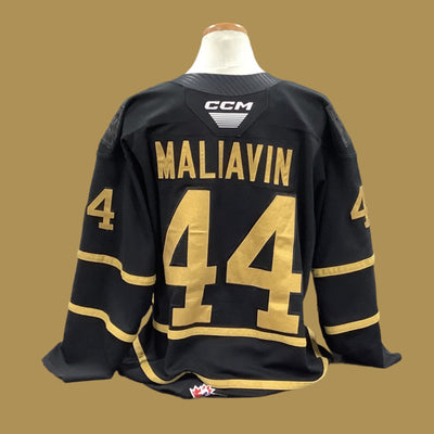 Game Used Black Jersey 2023/24 #44 Maliavin