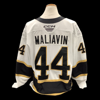 Game Used White Jersey 2023/24 #44 Maliavin