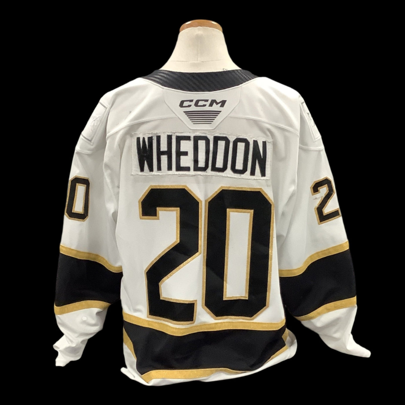 Game Used White Jersey 2023/24 #20 Wheddon