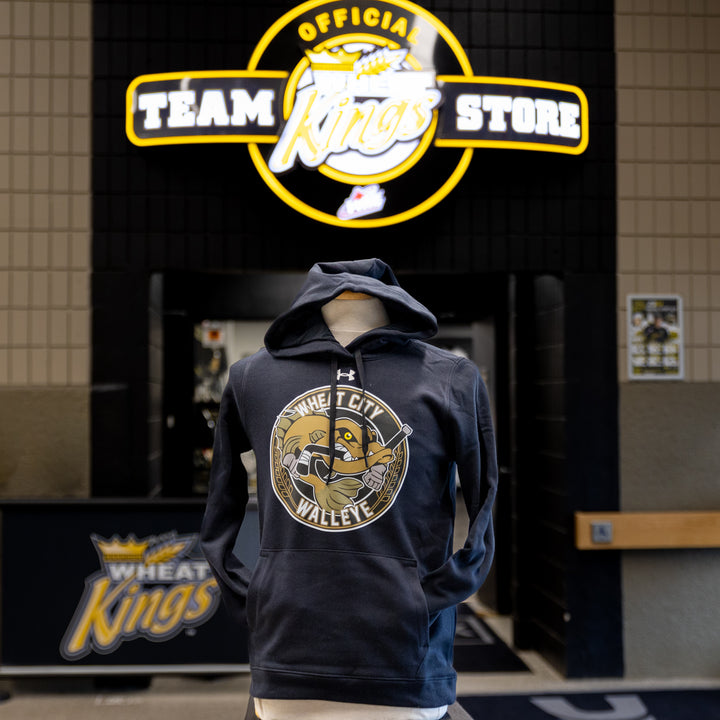 UA Women's Hustle Fleece Hoodie - Wheat City Walleye