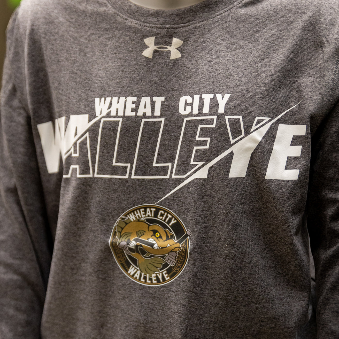 UA Youth Team Tech Long Sleeve - Wheat City Walleye