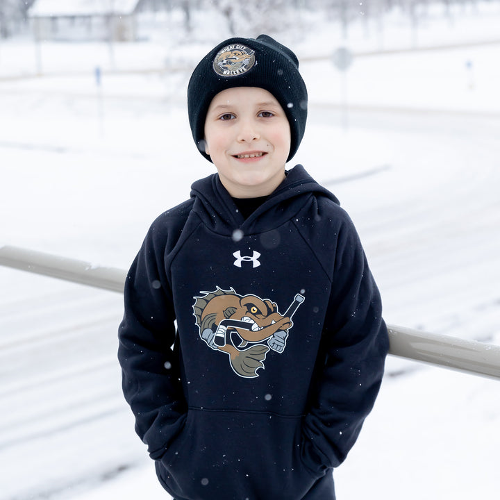 UA Youth Rival Fleece Hoody - Walleye