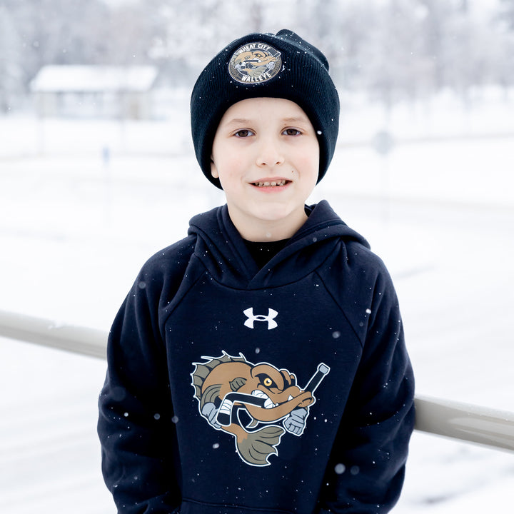 UA Youth Rival Fleece Hoody - Walleye