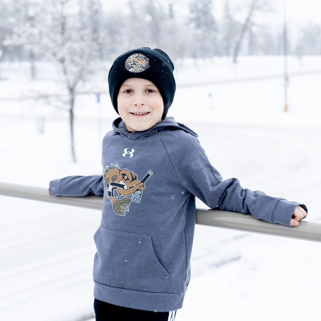 UA Youth Rival Fleece Hoody - Walleye