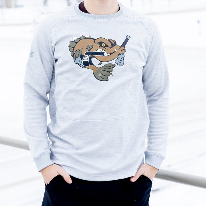 UA Men's Storm Armour Fleece Crew - Walleye