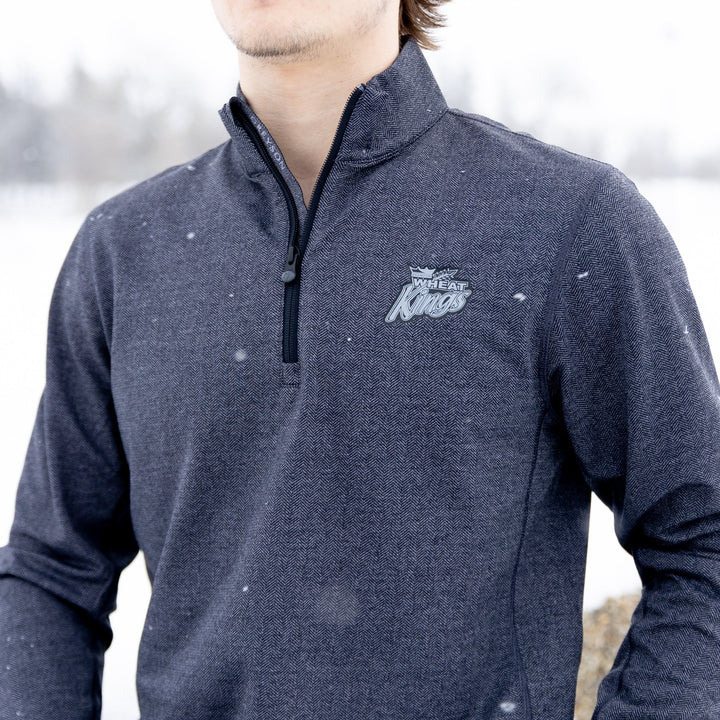 Greyson Herringbone Tate quarter zip