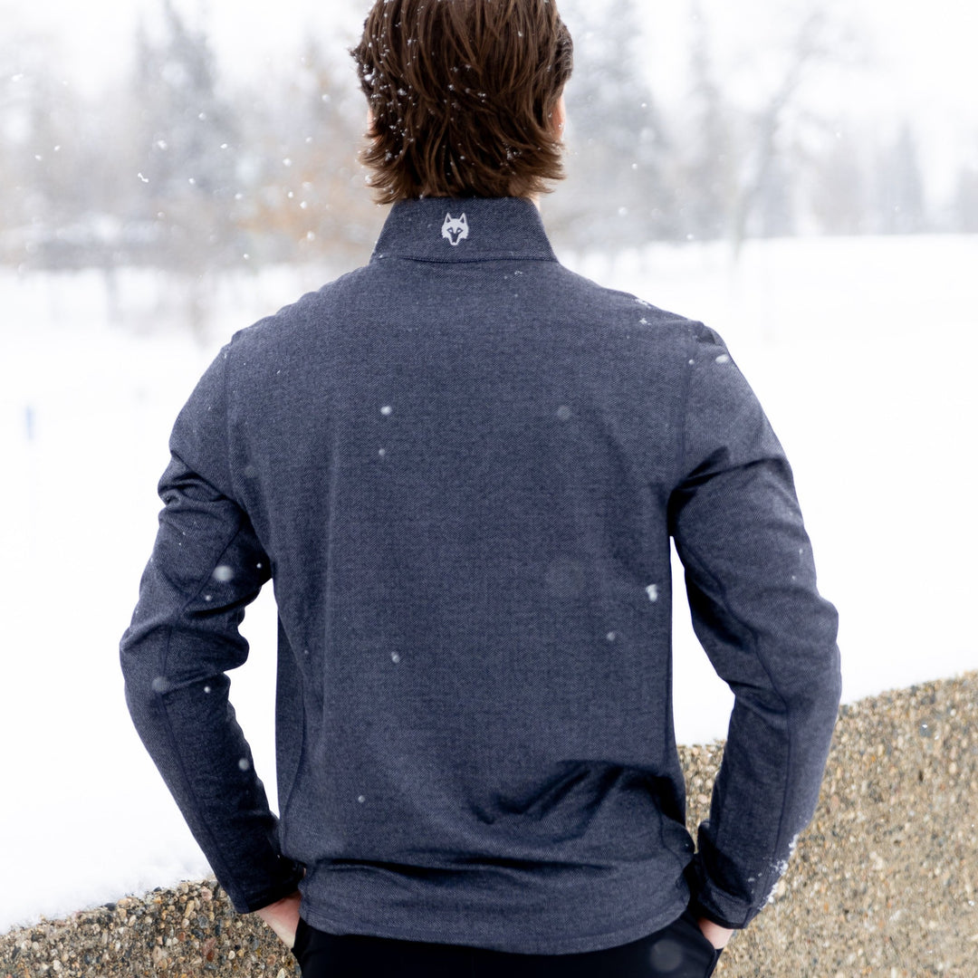 Greyson Herringbone Tate quarter zip