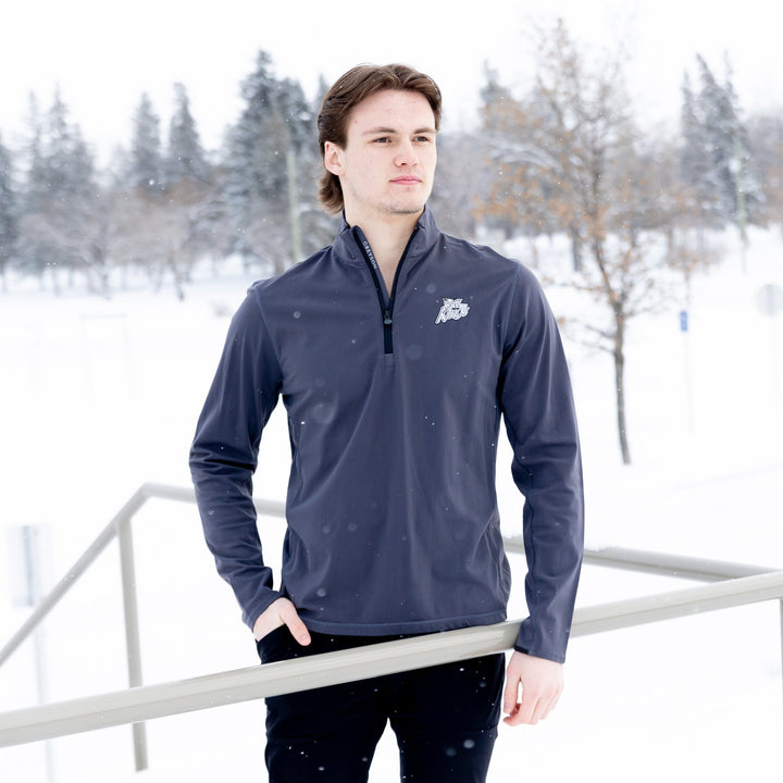 Greyson Crimsom Wolf Tate Mockneck 1/4 Zip