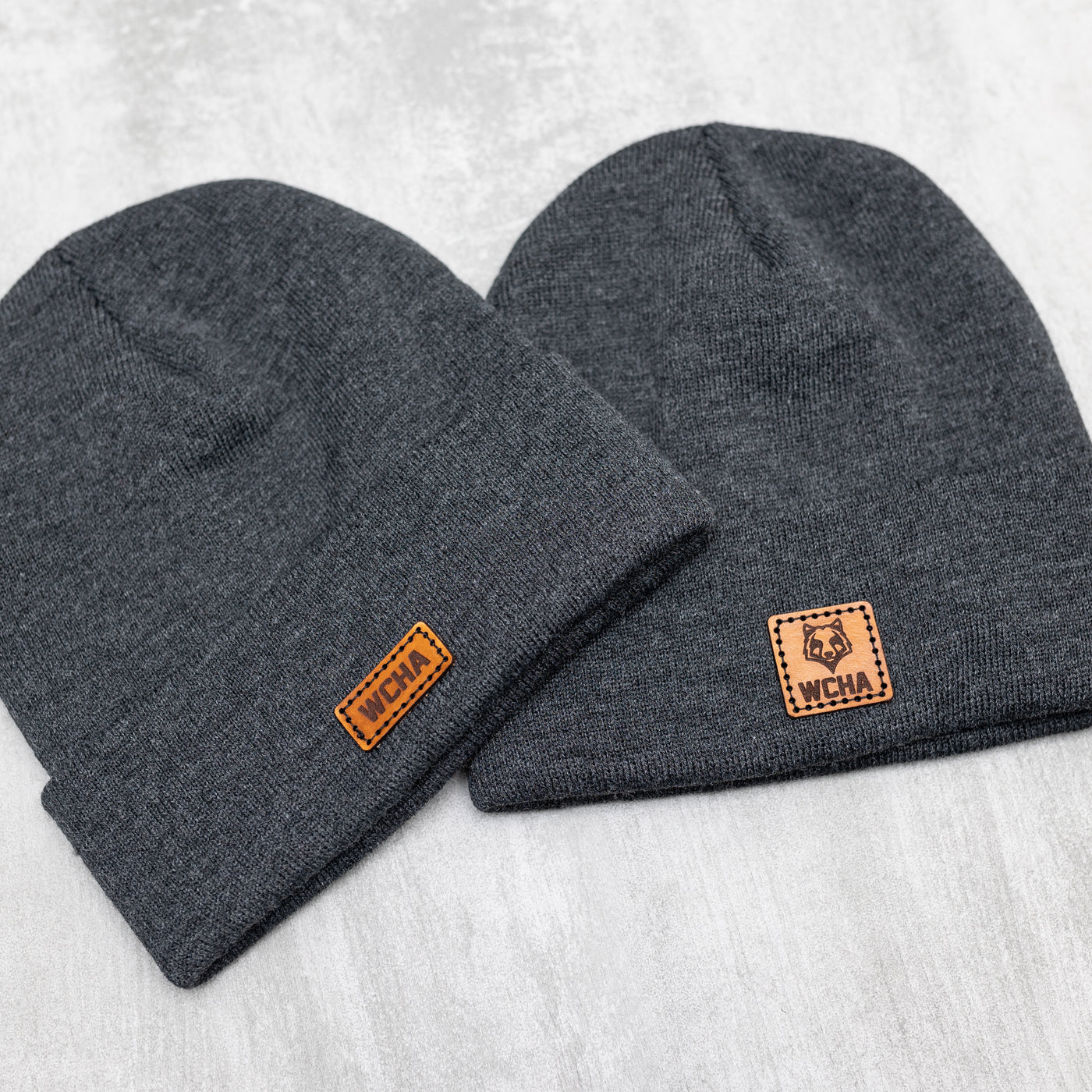 WCHA Grey Cuff Beanie